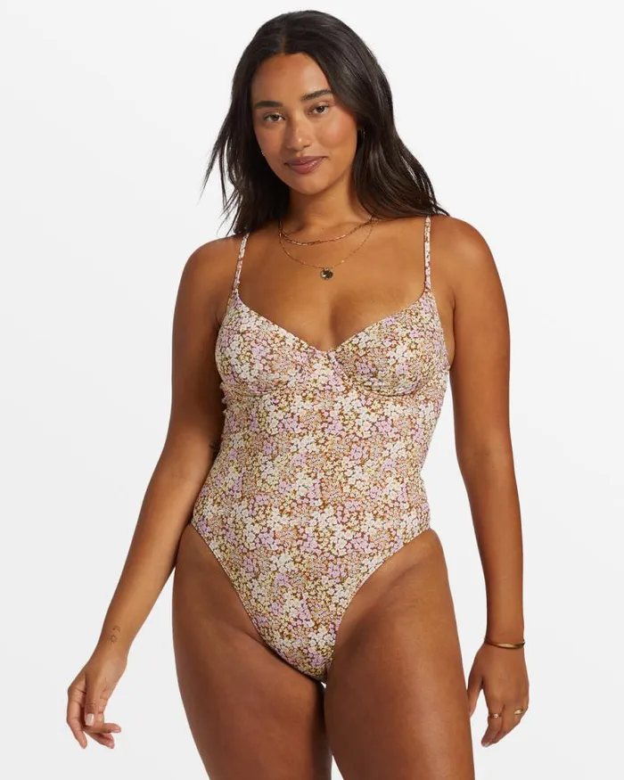 Billabong One Pieces Ready For Sun Underwire OnePiece Swimsuit Toasted Coconut 8211 Women Billabong One Pieces Ready For Sun Underwire OnePiece Swimsuit Toasted Coconut 8211 Women