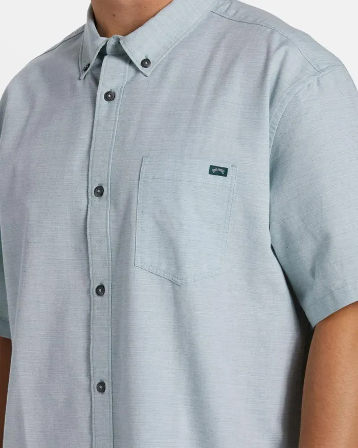 Billabong Shirts All Day Short Sleeve Shirt Jade Stone 8211 Men Billabong Shirts All Day Short Sleeve Shirt Jade Stone 8211 Men