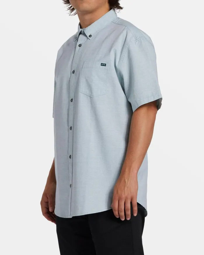 Billabong Shirts All Day Short Sleeve Shirt Jade Stone 8211 Men Billabong Shirts All Day Short Sleeve Shirt Jade Stone 8211 Men