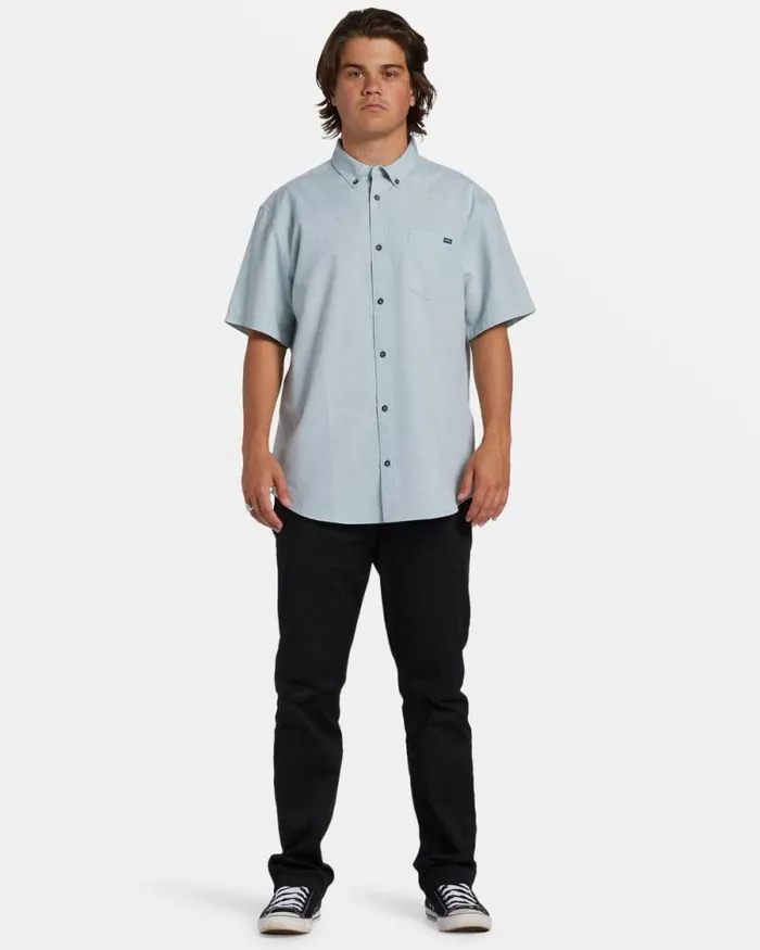 Billabong Shirts All Day Short Sleeve Shirt Jade Stone 8211 Men Billabong Shirts All Day Short Sleeve Shirt Jade Stone 8211 Men