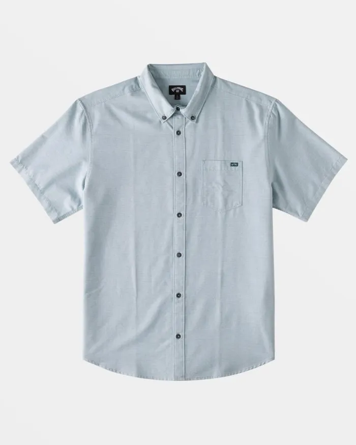 Billabong Shirts All Day Short Sleeve Shirt Jade Stone 8211 Men Billabong Shirts All Day Short Sleeve Shirt Jade Stone 8211 Men