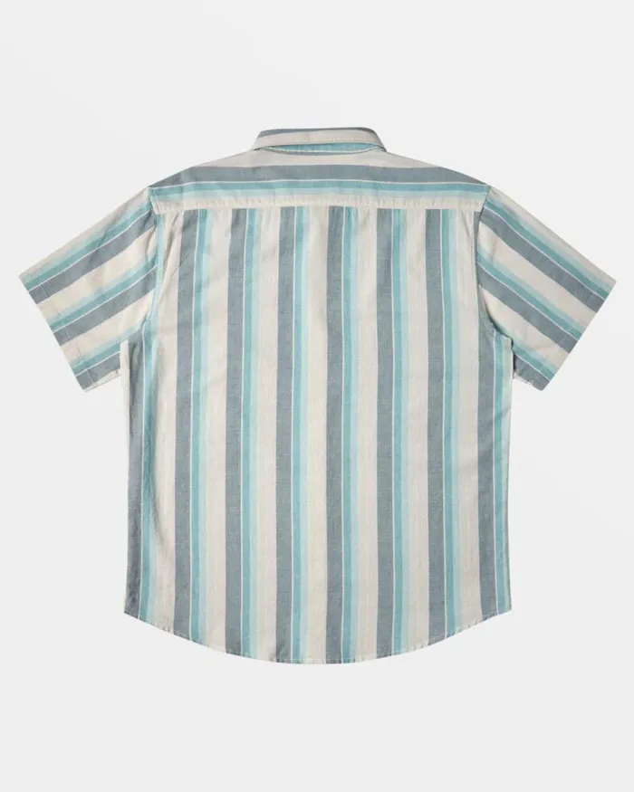 Billabong Shirts All Day Stripe Short Sleeve Shirt Dusty Navy 8211 Men Billabong Shirts All Day Stripe Short Sleeve Shirt Dusty Navy 8211 Men