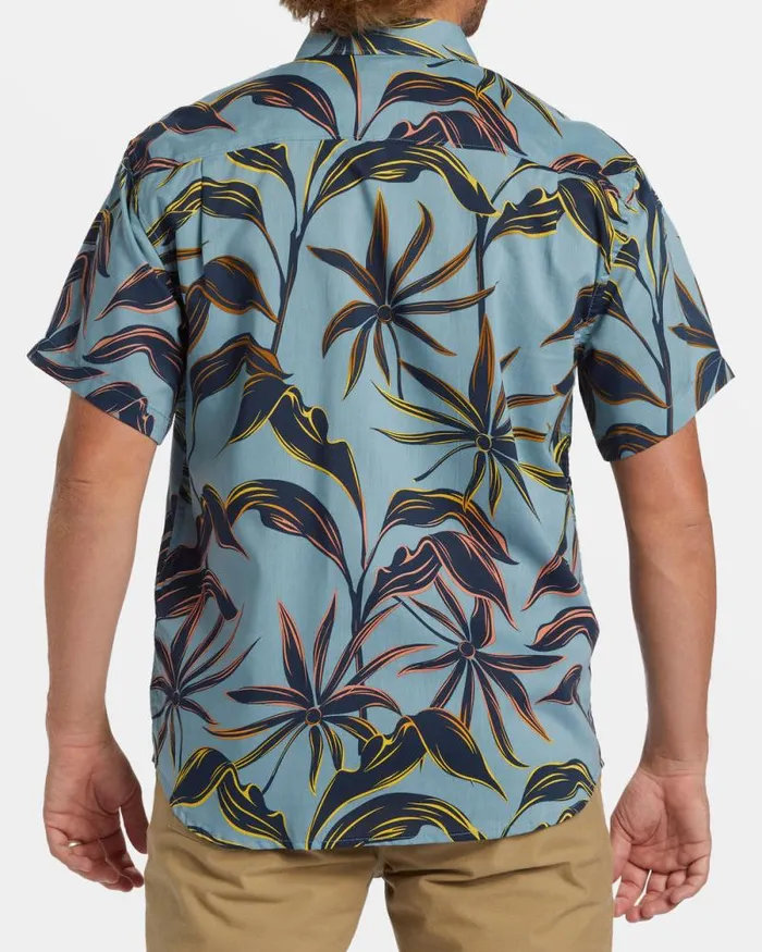 Billabong Shirts Sundays Short Sleeve Shirt Washed Blue 8211 Men Billabong Shirts Sundays Short Sleeve Shirt Washed Blue 8211 Men
