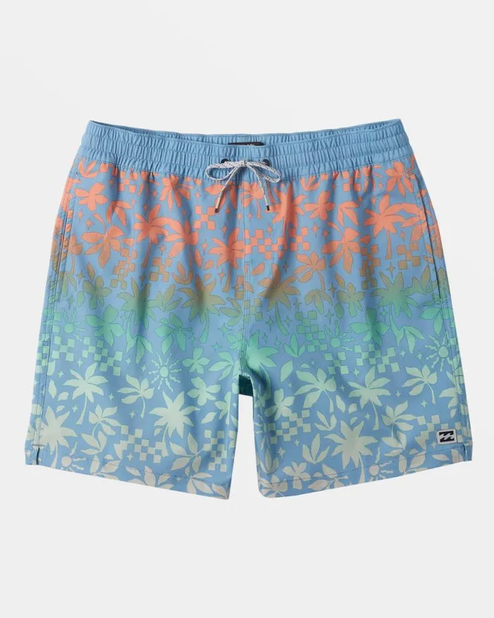 Billabong Short Length 16034 8211 175034 Good Times Layback 16034 Swim Trunks Coastal Blue 8211 Men