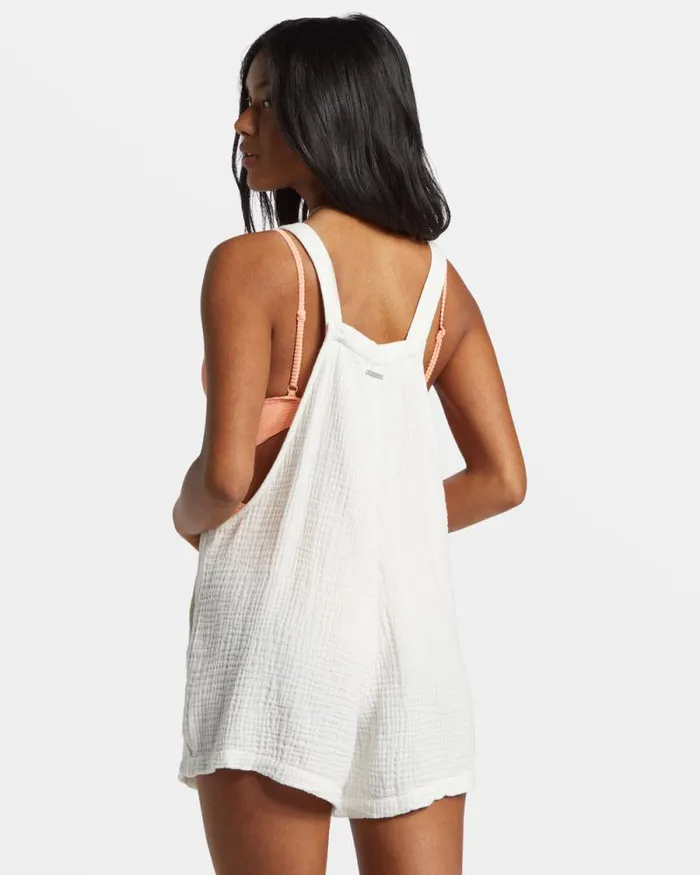 Billabong Shorts Beach Crush Romper Salt Crystal 8211 Women Billabong Shorts Beach Crush Romper Salt Crystal 8211 Women