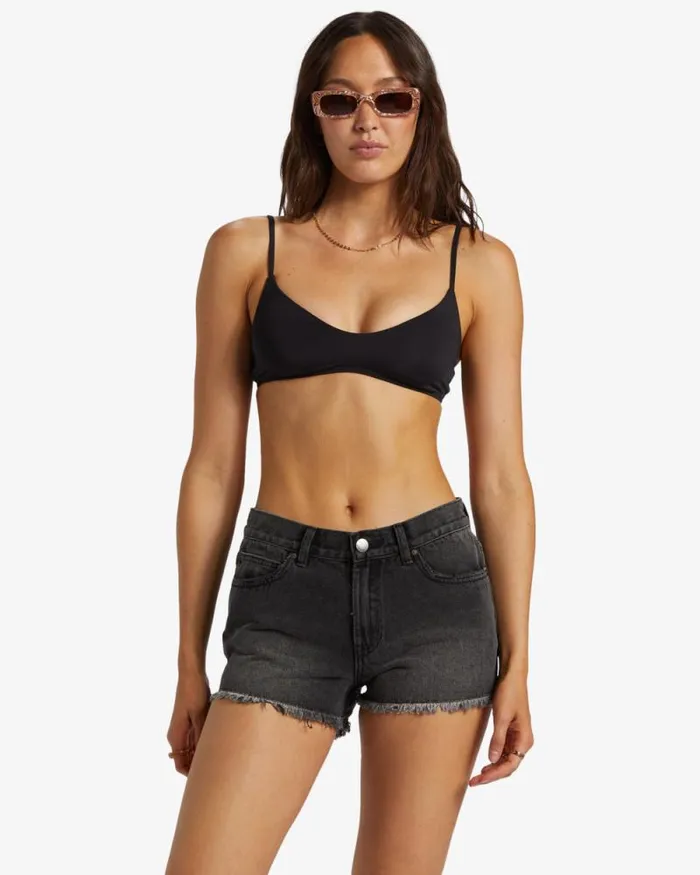 Billabong Shorts Drift Away Frayed Denim Shorts Black Rinse 8211 Women Billabong Shorts Drift Away Frayed Denim Shorts Black Rinse 8211 Women