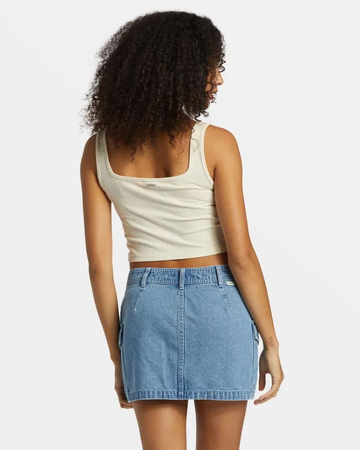 Billabong Skirts Hilary Denim Cargo Skirt Medium Blue Rinse 8211 Women Billabong Skirts Hilary Denim Cargo Skirt Medium Blue Rinse 8211 Women