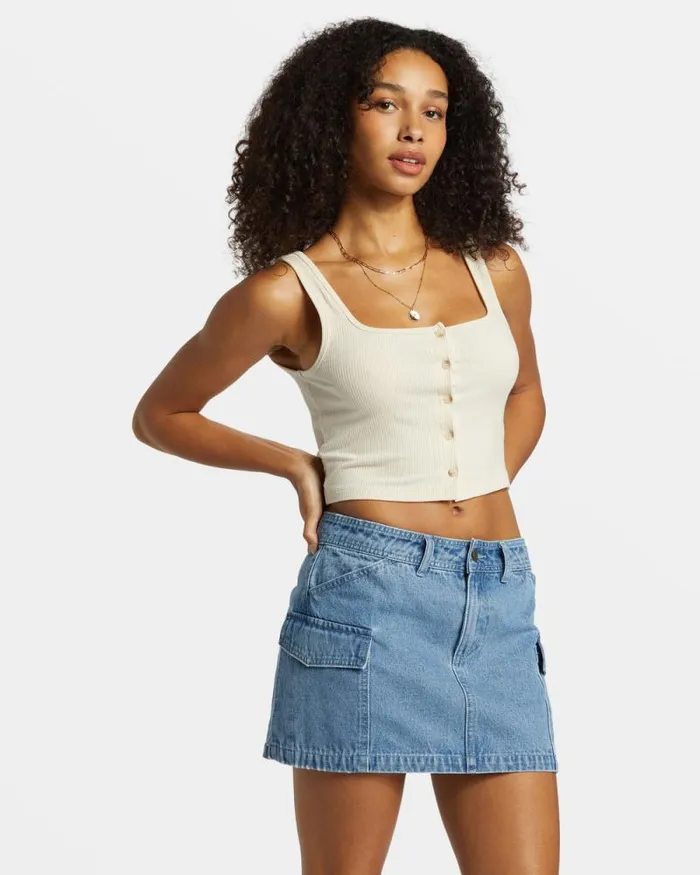 Billabong Skirts Hilary Denim Cargo Skirt Medium Blue Rinse 8211 Women Billabong Skirts Hilary Denim Cargo Skirt Medium Blue Rinse 8211 Women