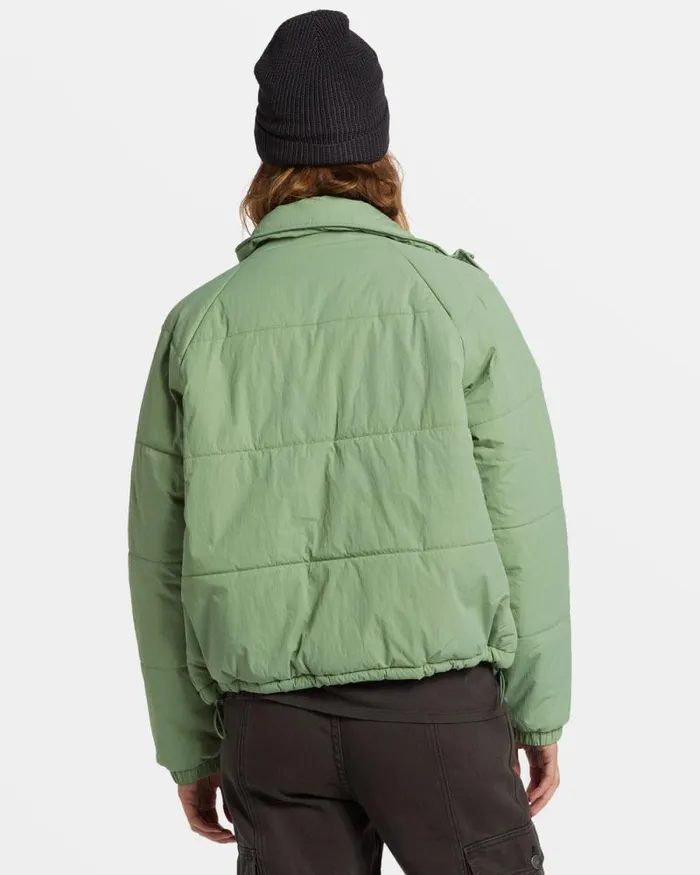 Billabong Sweatshirts and Fleece High Route Puffer Jacket Salty Sage 8211 Women Billabong Sweatshirts and Fleece High Route Puffer Jacket Salty Sage 8211 Women