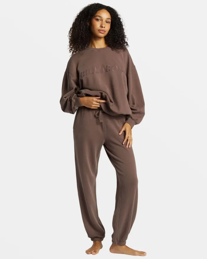 Billabong Sweatshirts and Fleece Palmin Kendal Crewneck Sweatshirt Kona 8211 Women Billabong Sweatshirts and Fleece Palmin Kendal Crewneck Sweatshirt Kona 8211 Women