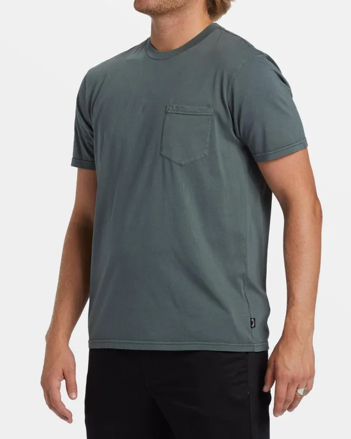 Billabong Wave Washed Essentials Essential TShirt Slate Green 8211 Men Billabong Wave Washed Essentials Essential TShirt Slate Green 8211 Men