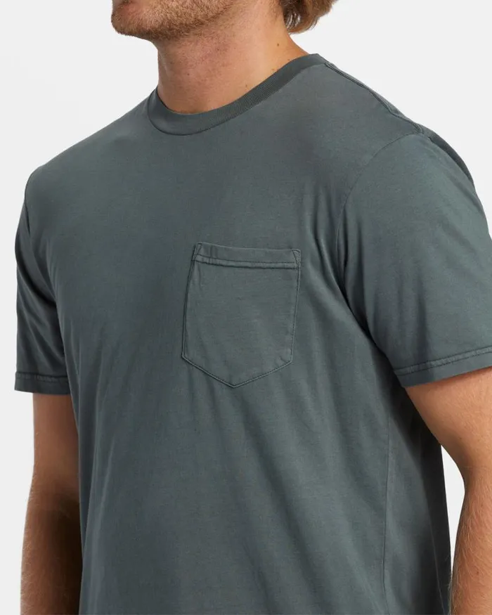 Billabong Wave Washed Essentials Essential TShirt Slate Green 8211 Men Billabong Wave Washed Essentials Essential TShirt Slate Green 8211 Men