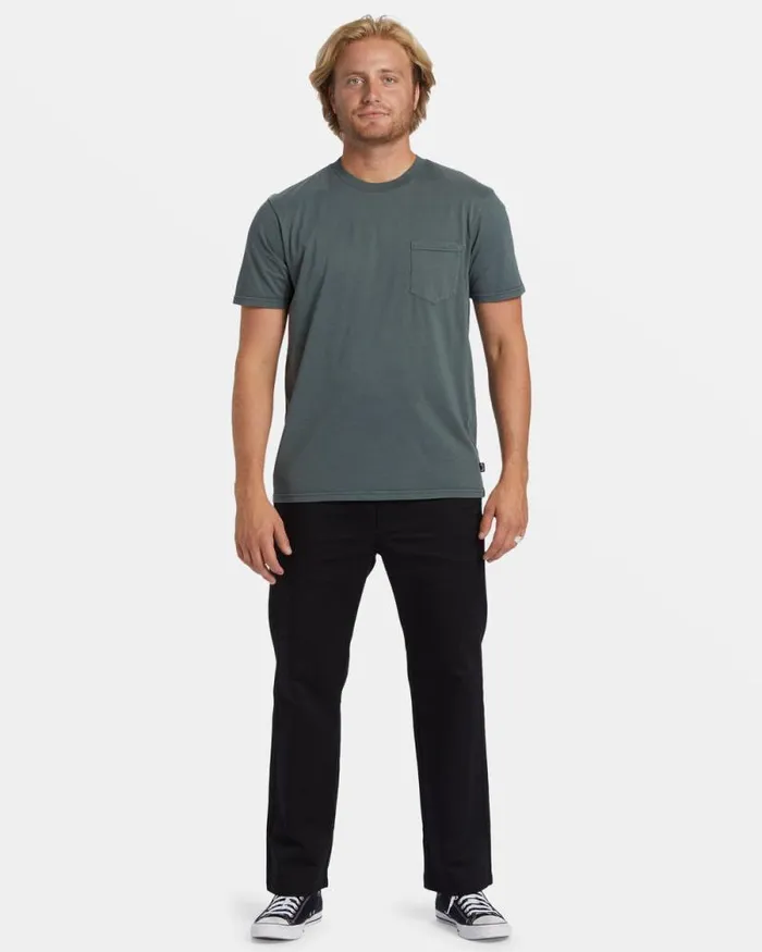Billabong Wave Washed Essentials Essential TShirt Slate Green 8211 Men Billabong Wave Washed Essentials Essential TShirt Slate Green 8211 Men