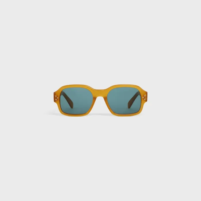 Black Frame 49 Sunglasses In Acetate Milky Honey Men CELINE SUNGLASSES