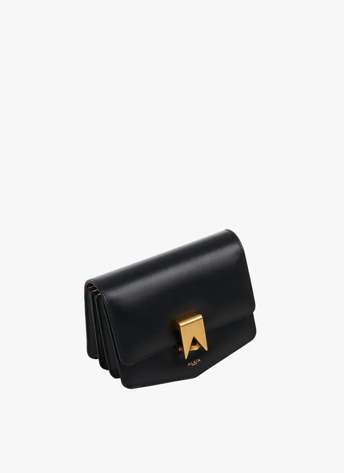 Black Le Papa Small Bag In Calfskin Women Alaa CrossBody Bags Black Le Papa Small Bag In Calfskin Women Alaa CrossBody Bags