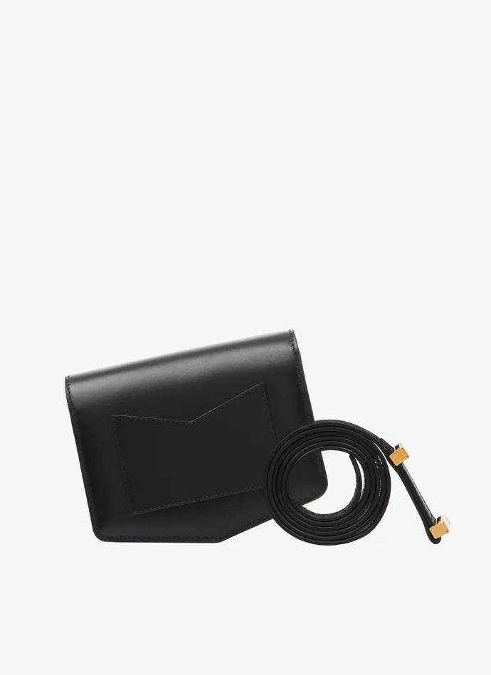 Black Le Papa Small Bag In Calfskin Women Alaa CrossBody Bags Black Le Papa Small Bag In Calfskin Women Alaa CrossBody Bags