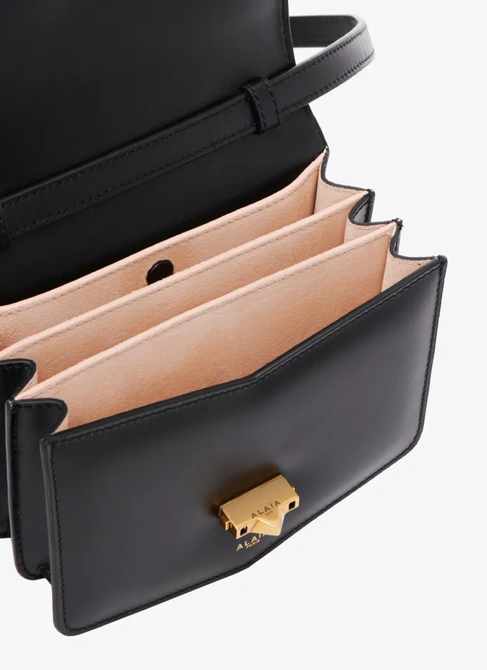 Black Le Papa Small Bag In Calfskin Women Alaa CrossBody Bags Black Le Papa Small Bag In Calfskin Women Alaa CrossBody Bags