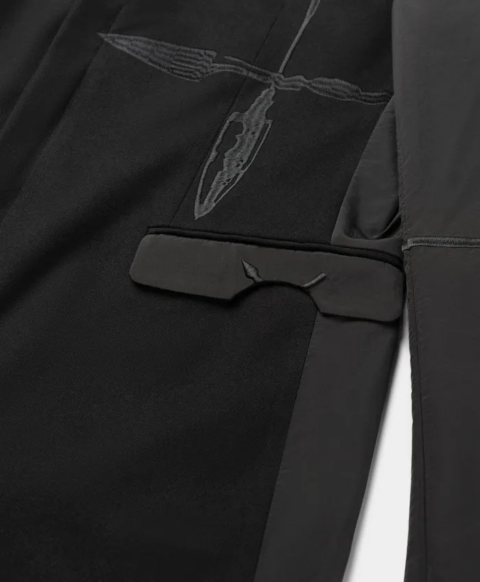Black Rabee Blazer Men Daily Paper Jackets
