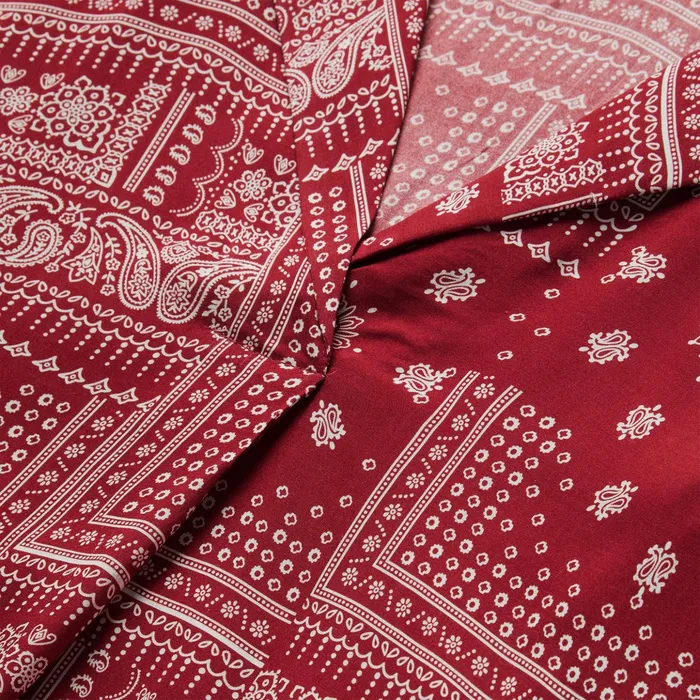 Blouses Women Stetson Red Bandana Patchwork Blouse Red