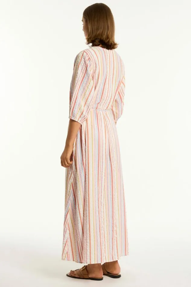 Boho Stripe Long Dress Boho Stripe Women Sea Level Dresses