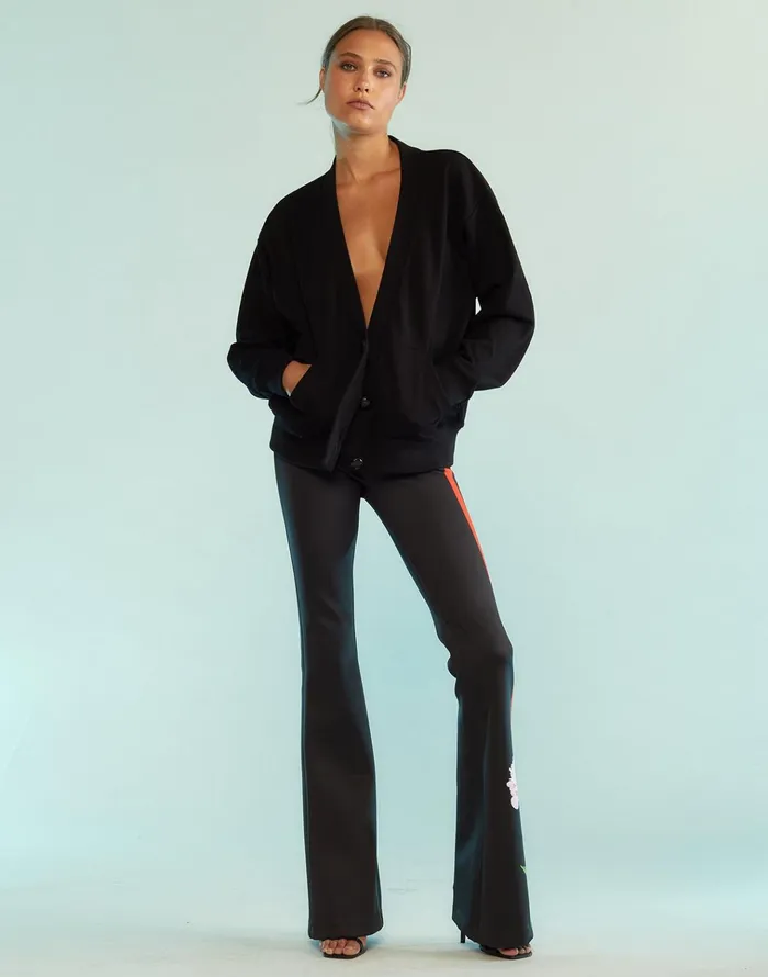 Bonded Fit And Flare Pant 8211 Blkrd Women Cynthia Rowley Bottoms
