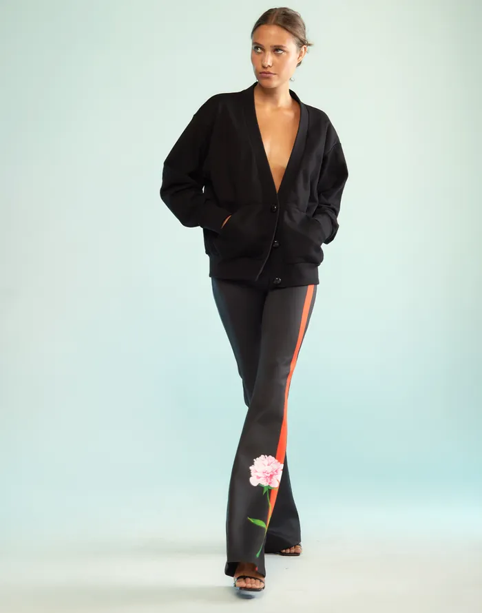 Bonded Fit And Flare Pant 8211 Blkrd Women Cynthia Rowley Bottoms