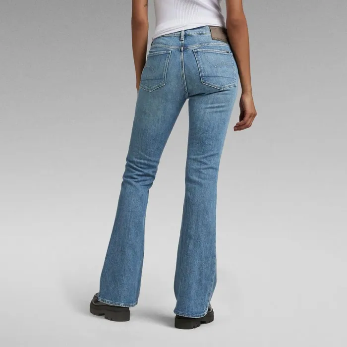 Bootcut and Flare Women GStar RAW 3301 Flare Jeans Antique Faded Blue Opal