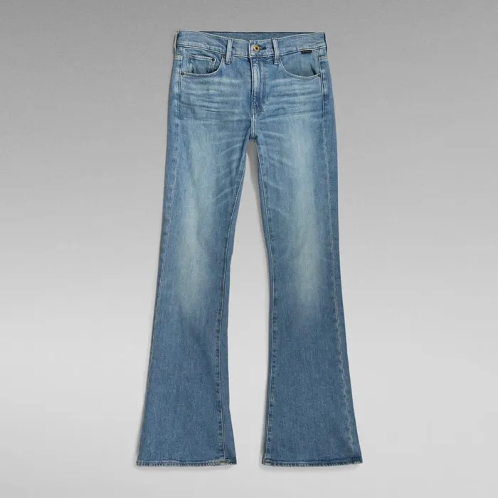 Bootcut and Flare Women GStar RAW 3301 Flare Jeans Antique Faded Blue Opal