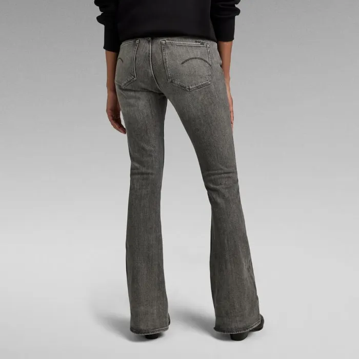 Bootcut and Flare Women GStar RAW 3301 Flare Jeans Faded Carbon
