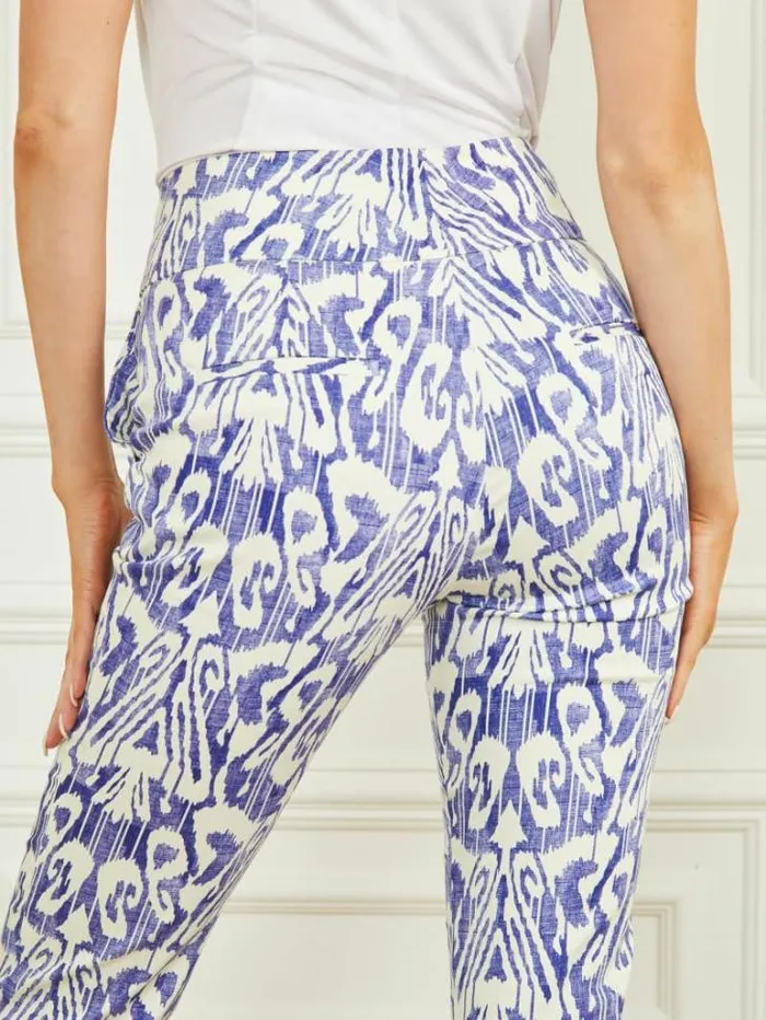 Bottoms Women Marciano Shelly Printed Pant Substance Blue Print Bottoms Women Marciano Shelly Printed Pant Substance Blue Print