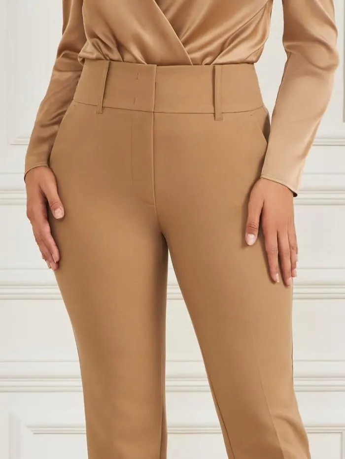 Bottoms Women Marciano Shelly Twill Pant Macchiato Multi Bottoms Women Marciano Shelly Twill Pant Macchiato Multi