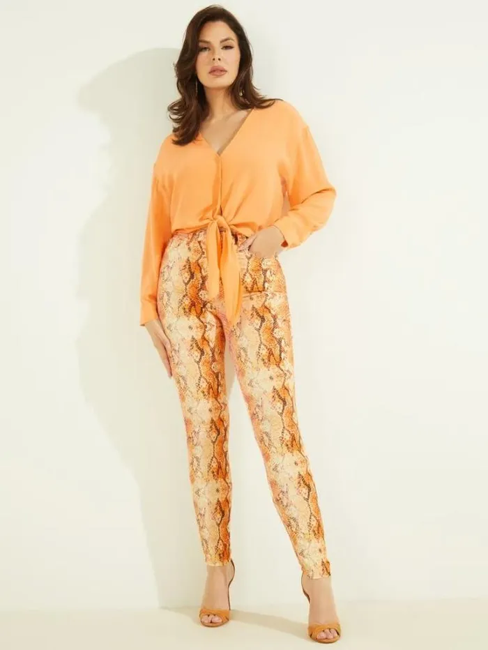 Bottoms Women Marciano Snakeskin Stiletto No 97 Skinny Jean Sonora Skin Bottoms Women Marciano Snakeskin Stiletto No 97 Skinny Jean Sonora Skin