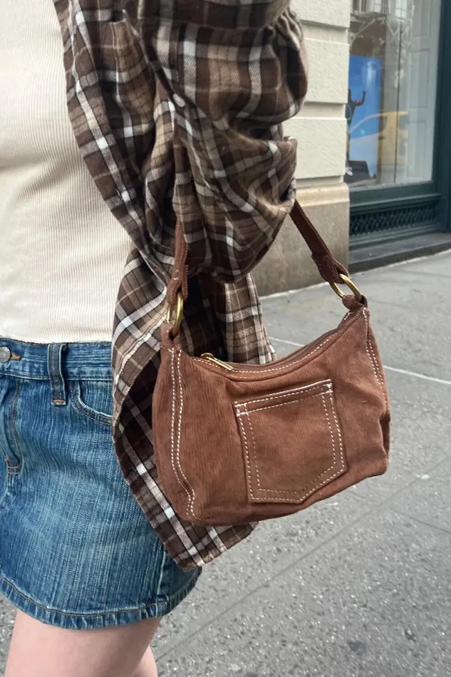 Brandy Melville Bags and Backpacks Pocket Purse Brown 8211 Women