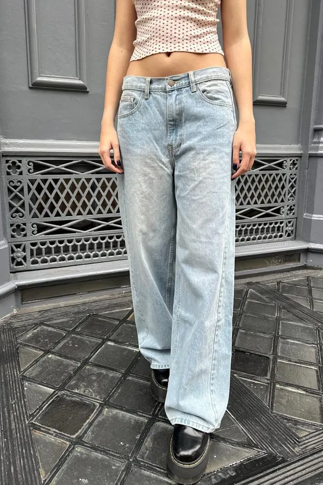 Brandy Melville Bottoms Lola Jeans Bleached Washed Denim 8211 Women