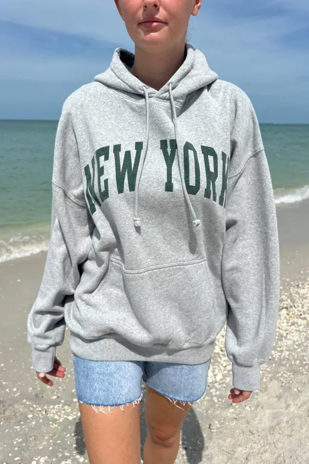 Brandy Melville Graphics Christy New York Hoodie 8211 Women