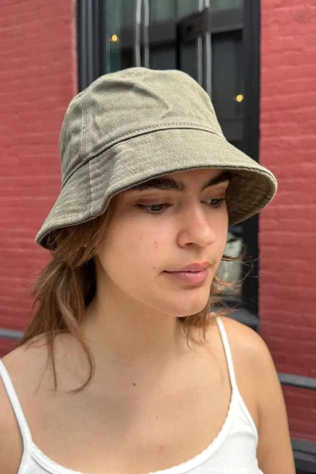 Brandy Melville Hats and Caps Bucket Hat Olive Green 8211 Women