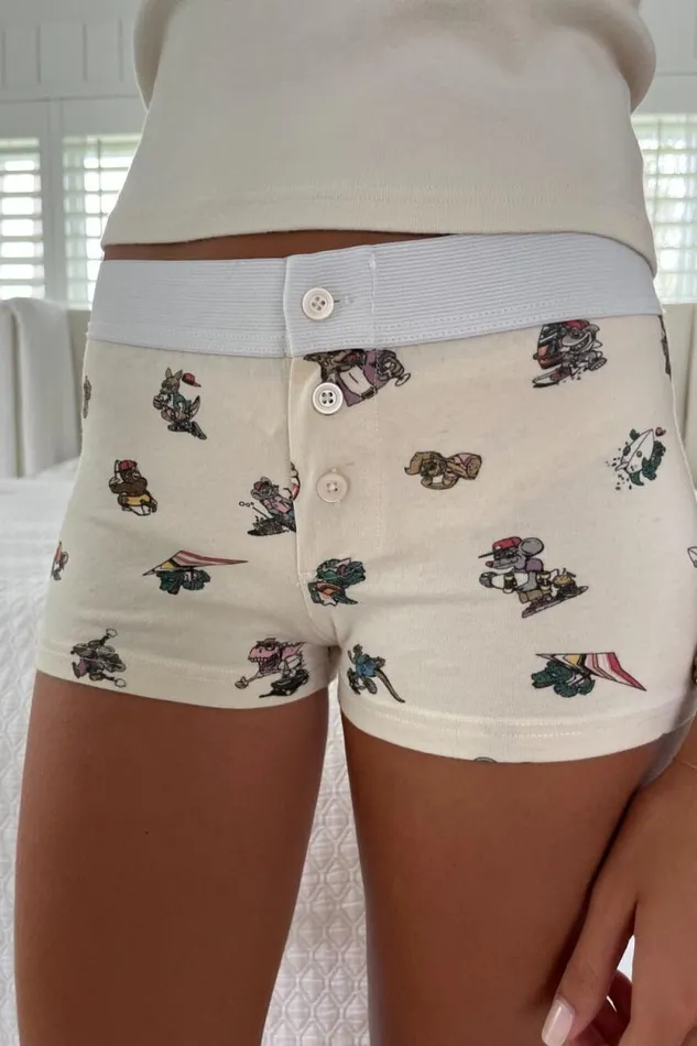 Brandy Melville Intimates Boyshort Chill Since Underwear Ivory 8211 Women
