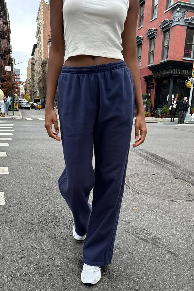Brandy Melville Sweatpants and Sweatshirts Anastia Tie Sweatpants Classic Navy 8211 Women