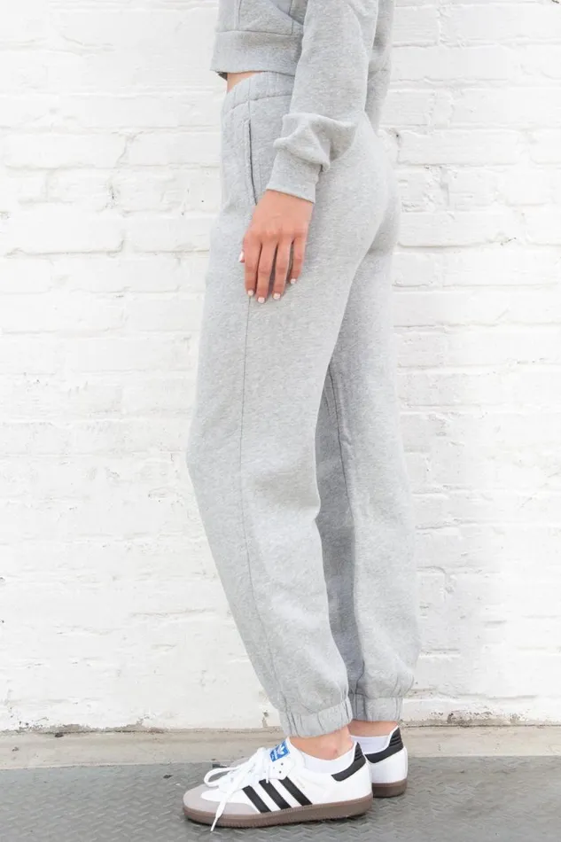 Brandy Melville Sweatpants and Sweatshirts Rosa Sweatpants Super Light Grey 8211 Women