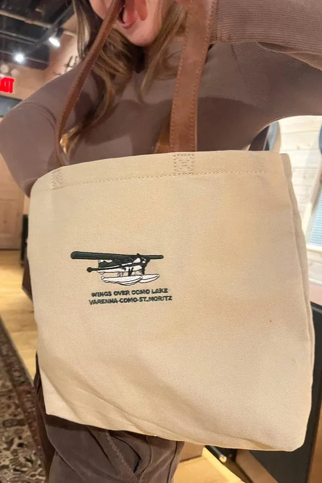 Brandy Melville Tote Bags Wings Over Como Lake Tote Bag Tan 8211 Women