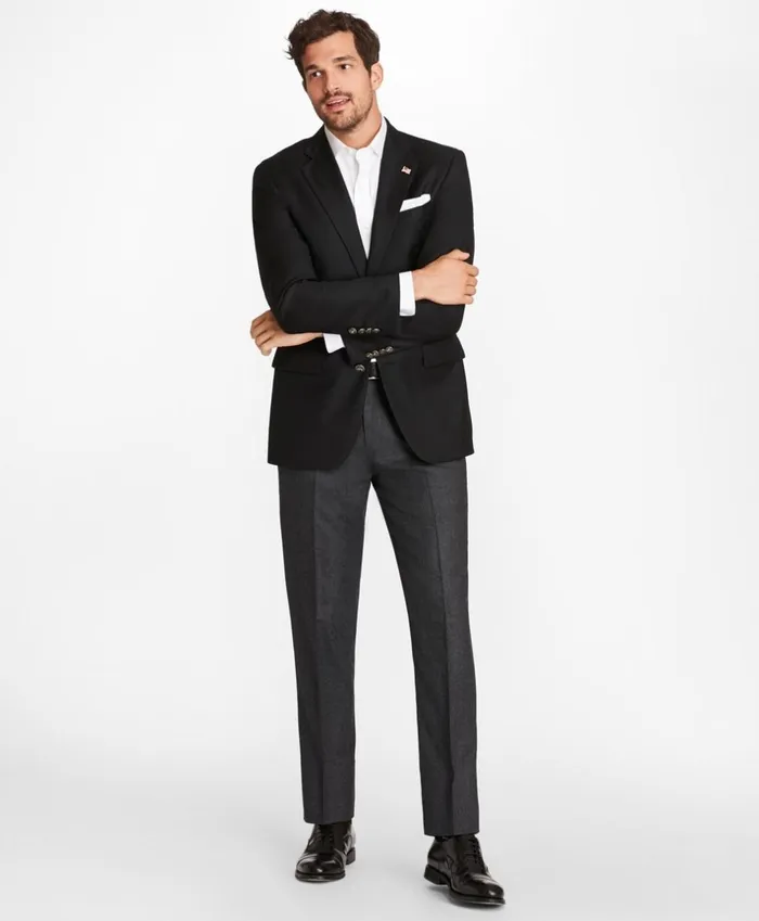 Brooks Brothers Blazers Country Club Madison Fit Saxxon Wool TwoButton Blazer Black 8211 Men Brooks Brothers Blazers Country Club Madison Fit Saxxon Wool TwoButton Blazer Black 8211 Men