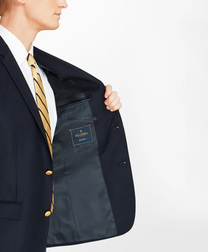 Brooks Brothers Blazers Milano Fit Doeskin Stretch Wool Blazer Navy 8211 Men Brooks Brothers Blazers Milano Fit Doeskin Stretch Wool Blazer Navy 8211 Men