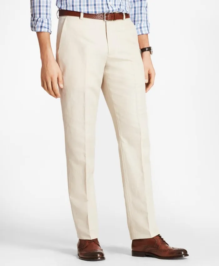 Brooks Brothers Casual Pants Clark Fit Linen And Cotton Chino Pants Oatmeal 8211 Men Brooks Brothers Casual Pants Clark Fit Linen And Cotton Chino Pants Oatmeal 8211 Men