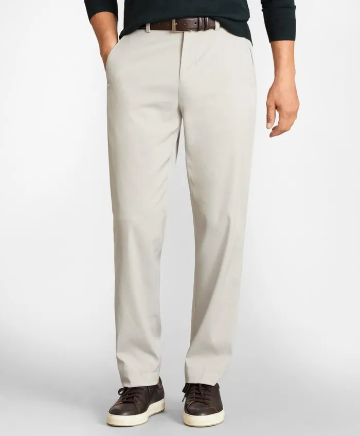 Brooks Brothers Casual Pants Clark Fit Tech Chino Pants Grey 8211 Men