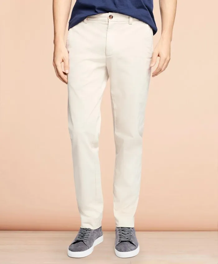 Brooks Brothers Casual Pants GarmentDyed Stretch Chinos Oatmeal 8211 Men