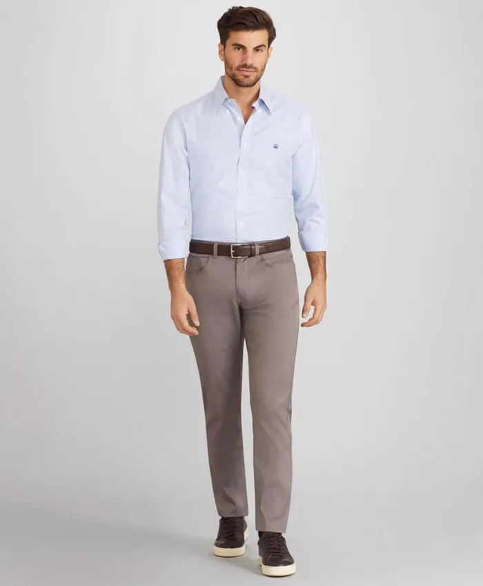 Brooks Brothers Casual Pants SlimFit FivePocket Tech Pants Charcoal 8211 Men Brooks Brothers Casual Pants SlimFit FivePocket Tech Pants Charcoal 8211 Men