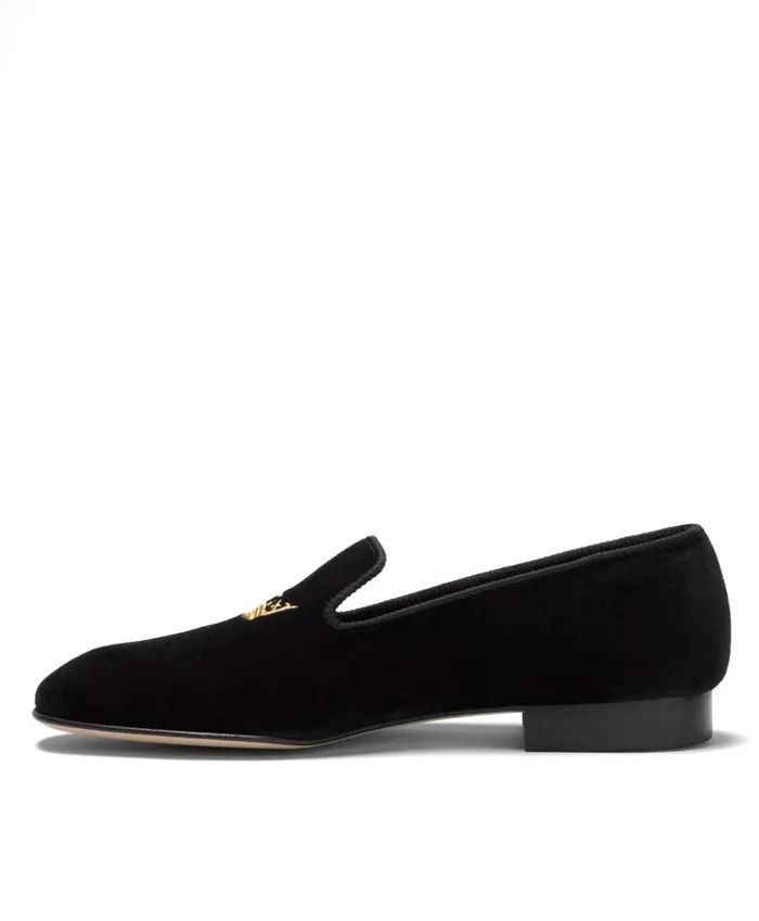 Brooks Brothers Dress and Casual Shoes Velvet Crown Slippers Black 8211 Men Brooks Brothers Dress and Casual Shoes Velvet Crown Slippers Black 8211 Men
