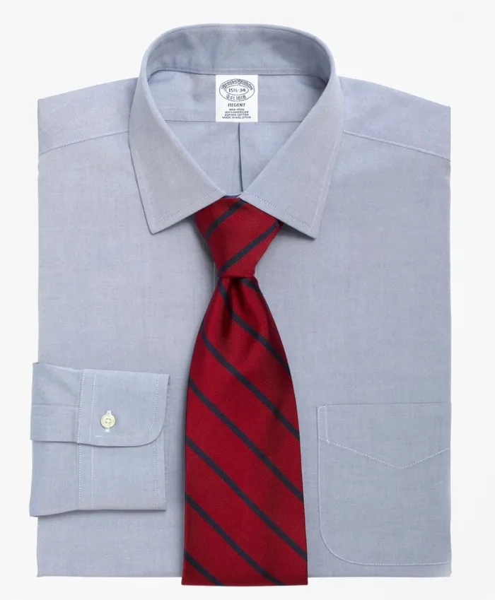 Brooks Brothers Dress Shirts Regent Fitted Dress Shirt NonIron Spread Collar Blue 8211 Men Brooks Brothers Dress Shirts Regent Fitted Dress Shirt NonIron Spread Collar Blue 8211 Men