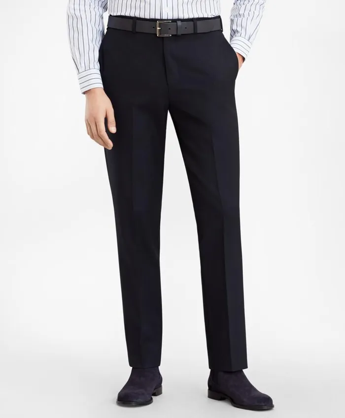 Brooks Brothers Dress Trousers Regent Fit Stretch Wool Trousers Navy 8211 Men