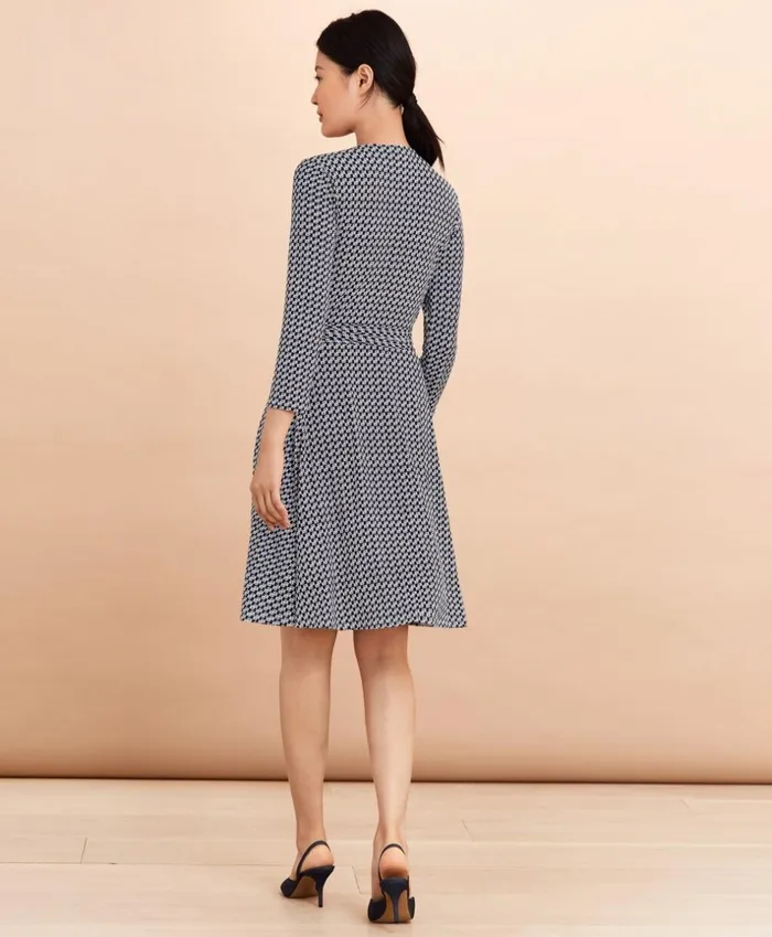 Brooks Brothers Dresses LogoPrint Jersey Wrap Dress Navy 8211 Women Brooks Brothers Dresses LogoPrint Jersey Wrap Dress Navy 8211 Women